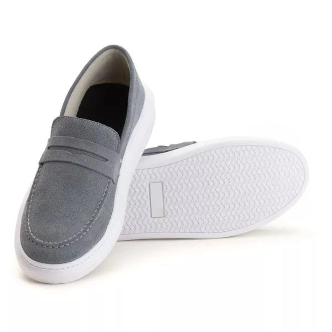 Loafer Masculino Cinza Azulado