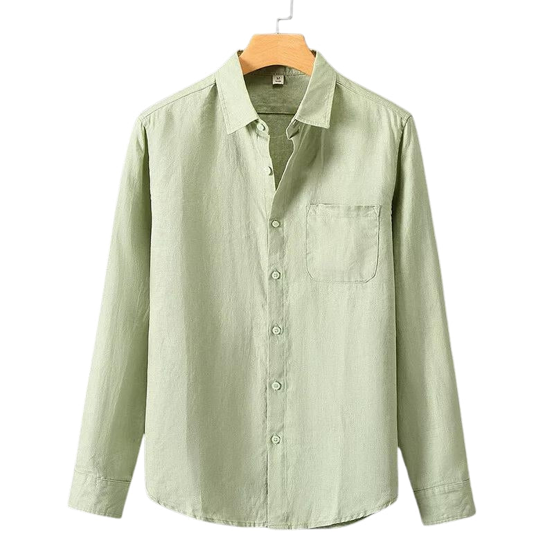 Camisa De Linho Turco Verde Claro