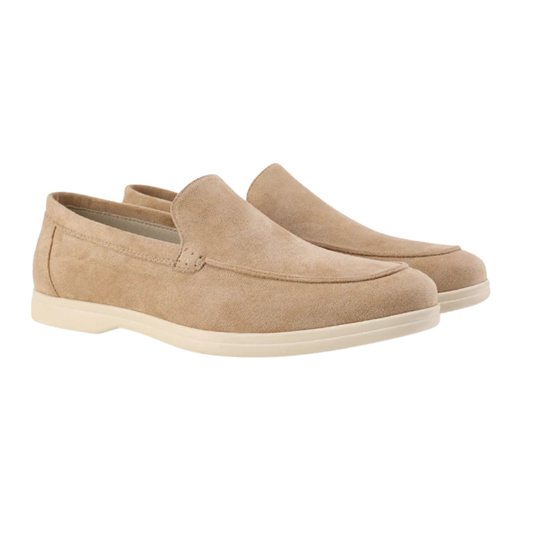 Loafer Masculino Suede Bege