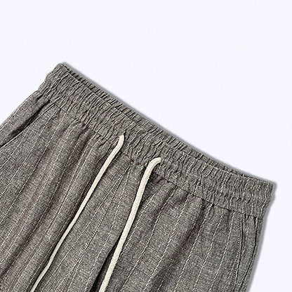 Calça de Linho Listrada Newport