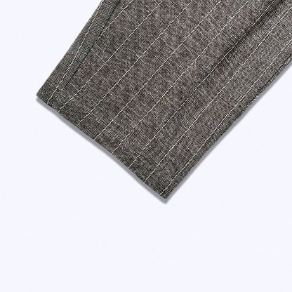 Calça de Linho Listrada Newport