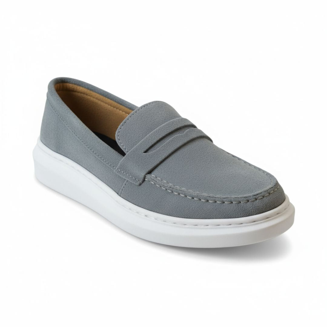 Loafer Masculino Cinza Azulado