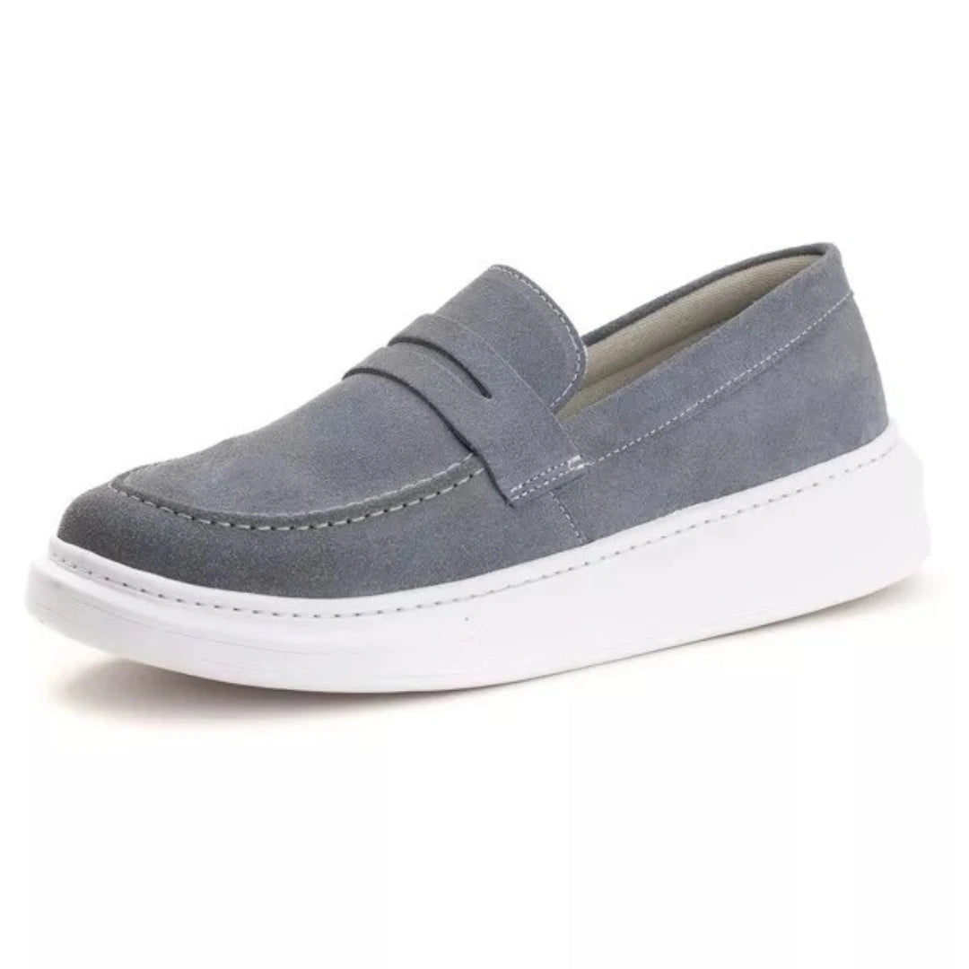 Loafer Masculino Cinza Azulado