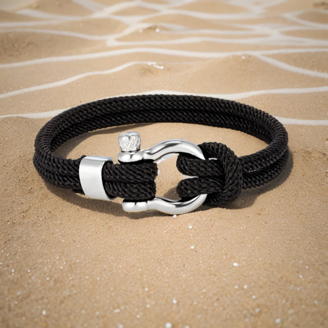 Pulseira de Corda Náutica Black