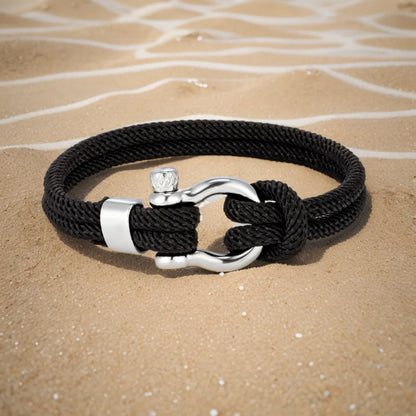 Pulseira de Corda Náutica Black