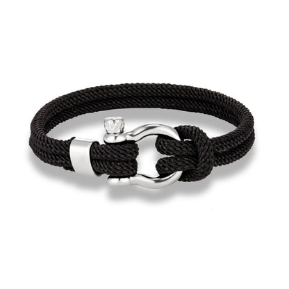 Pulseira de Corda Náutica Black