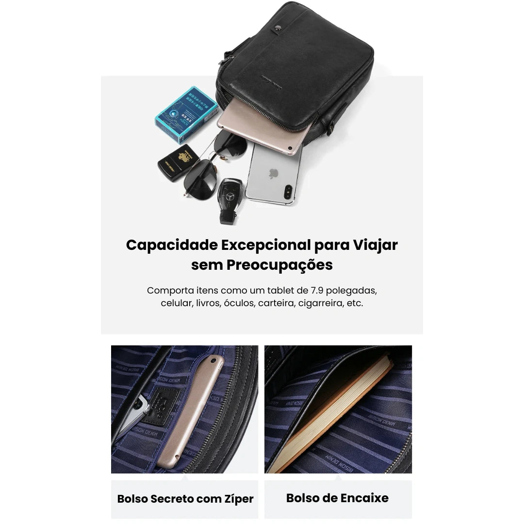Bolsa Masculina Bison Denim Ashbourne
