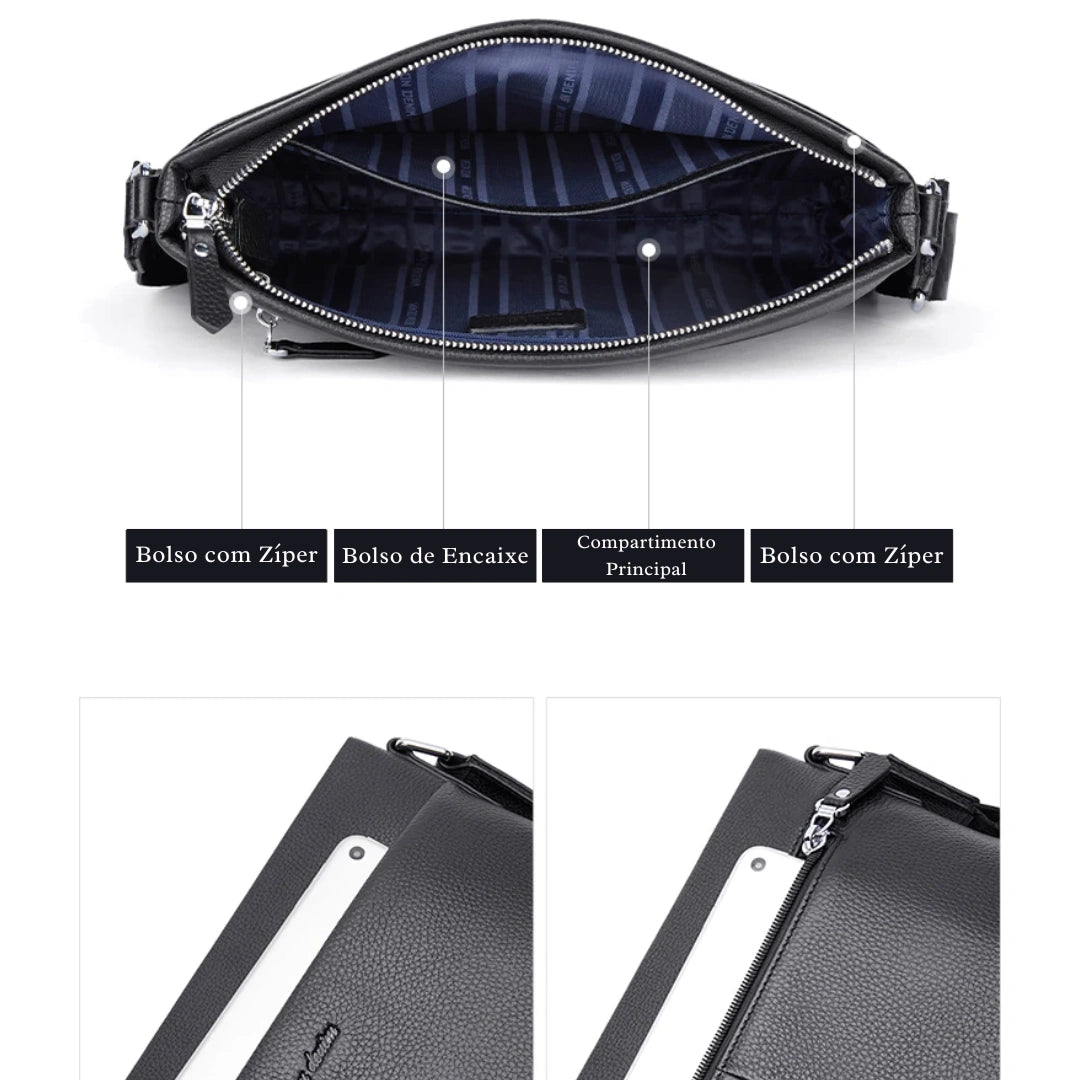 Bolsa Masculina Bison Denim Italy