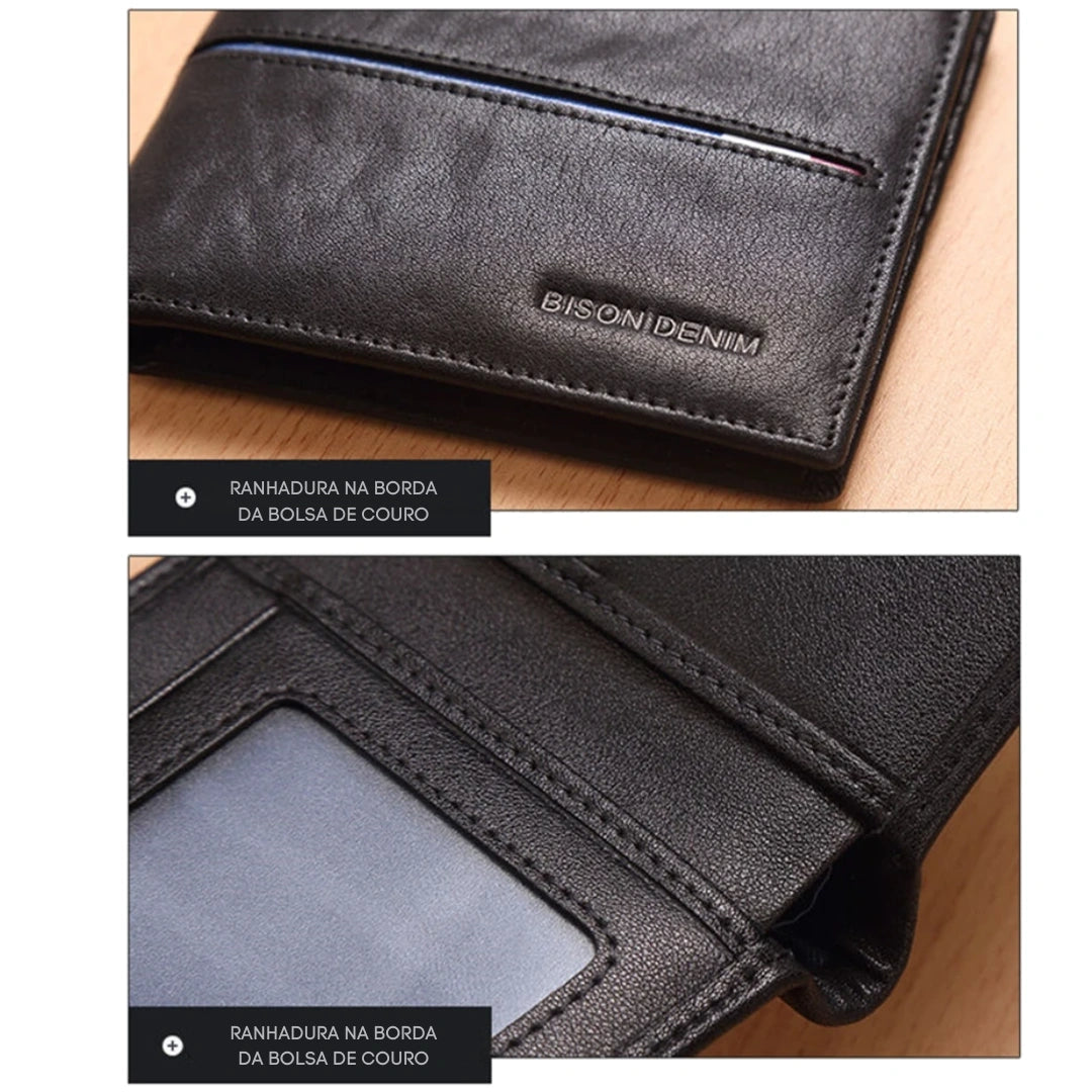 Carteira Masculina Bison Denim Arc