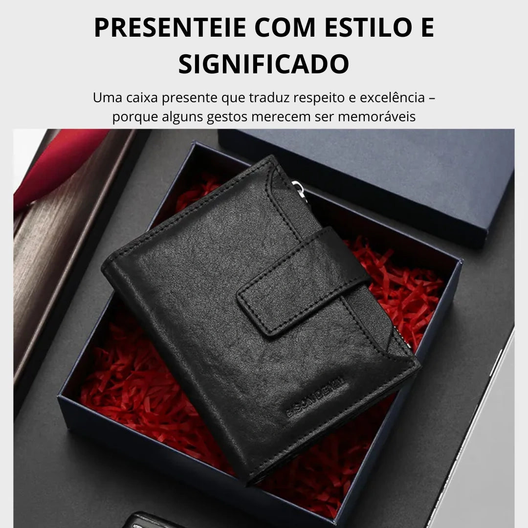Carteira Masculina Bison Denim Haze