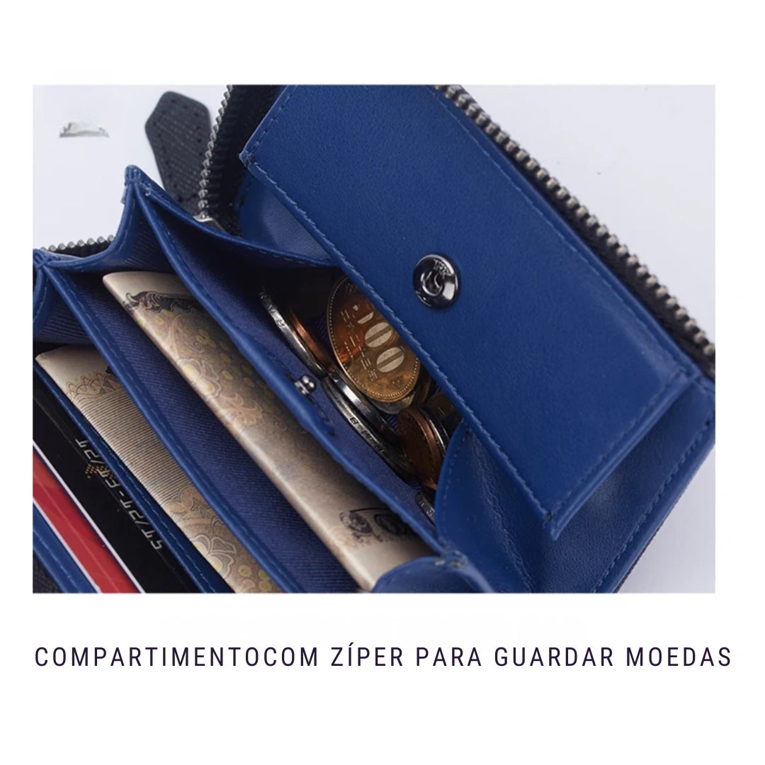 Carteira Masculina Bison Denim Hex