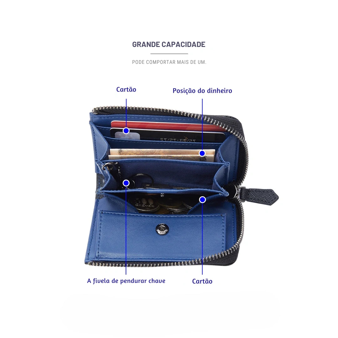 Carteira Masculina Bison Denim Hex