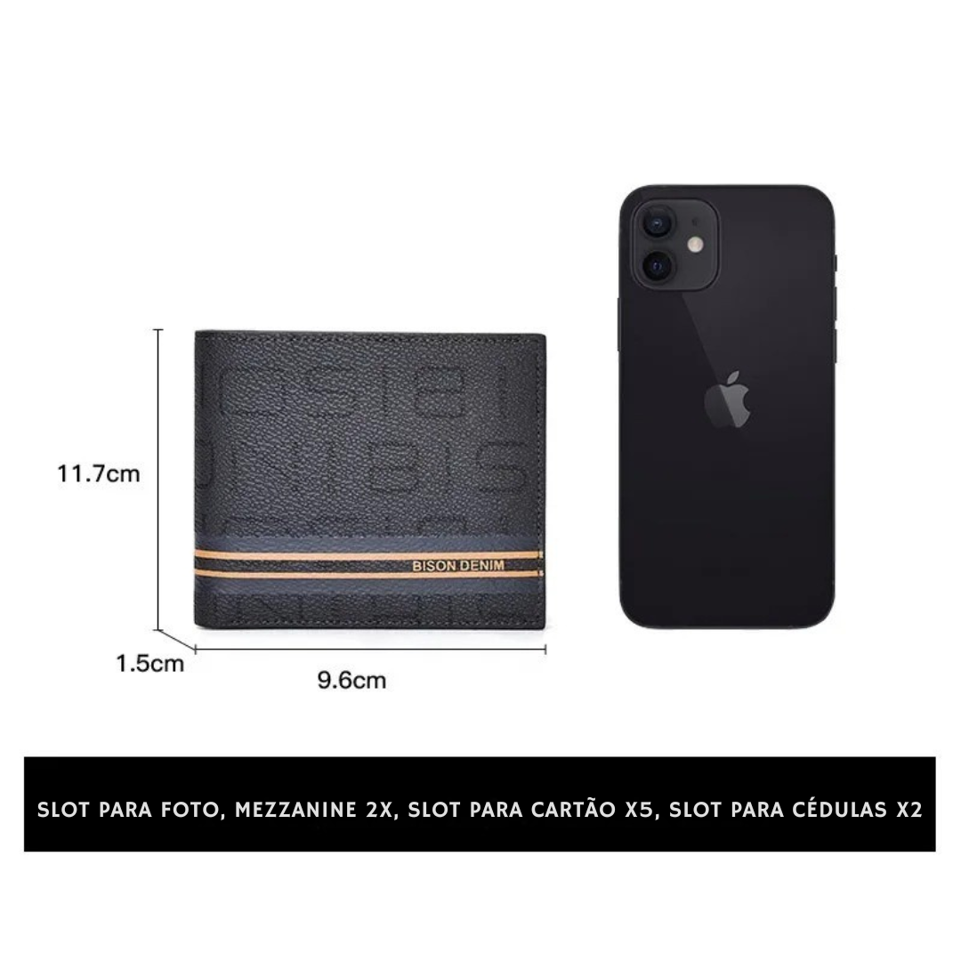 Carteira Masculina Bison Denim Krane