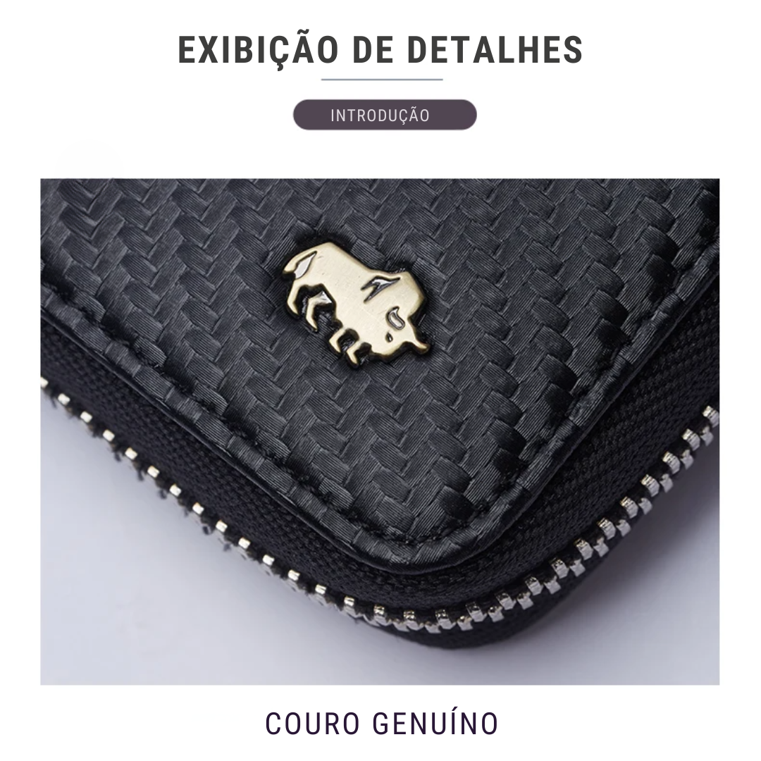Carteira Masculina Bison Denim Magma