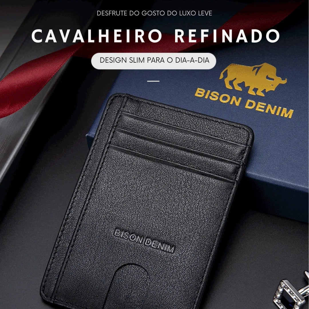 Carteira Masculina Bison Denim Slim