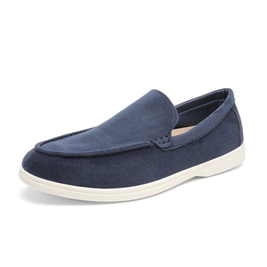 Loafer Masculino Suede Azul Marinho