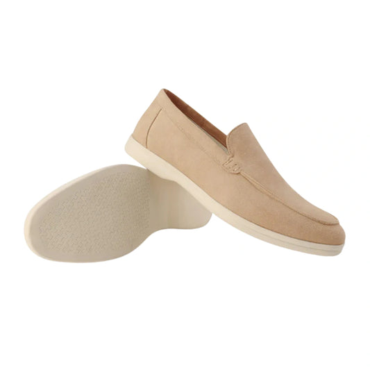 Loafer Masculino Suede Bege
