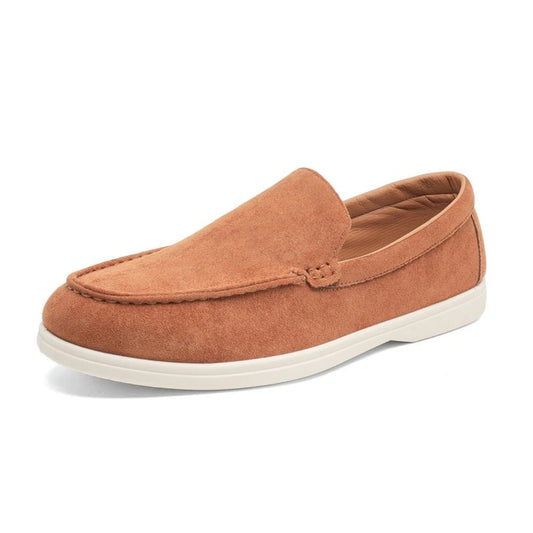Loafer Masculino Suede Brent Laranja