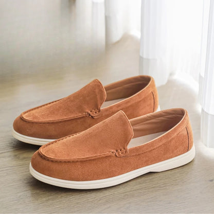 Loafer Masculino Suede Brent Laranja