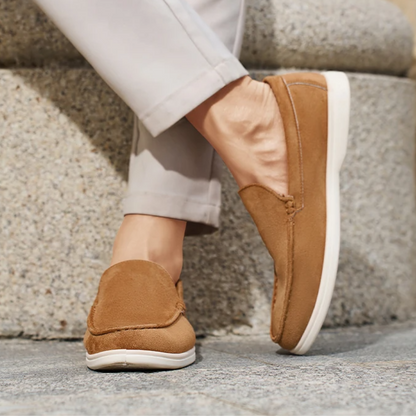 Loafer Masculino Suede Caramelo