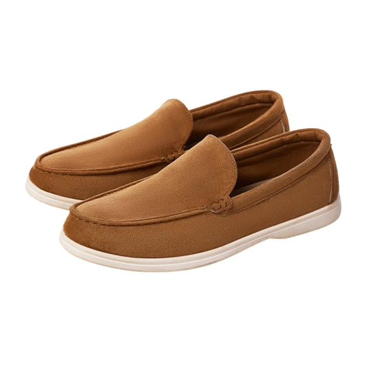 Loafer Masculino Suede Caramelo