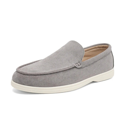 Loafer Masculino Suede Cinza