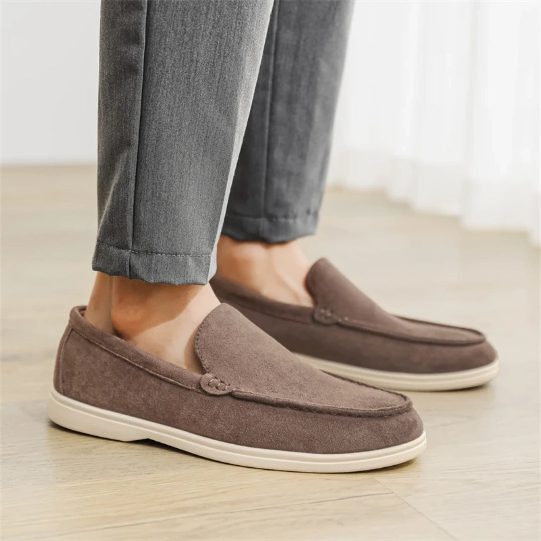 Loafer Masculino Suede Marrom