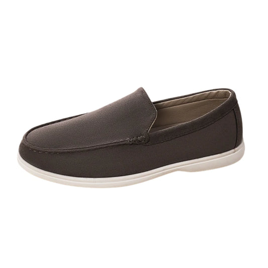 Loafer Masculino Suede Marrom Café