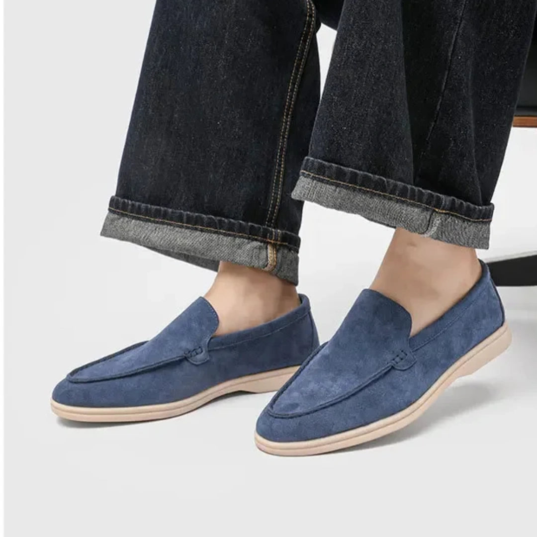 Loafer Masculino Suede Premium Azul