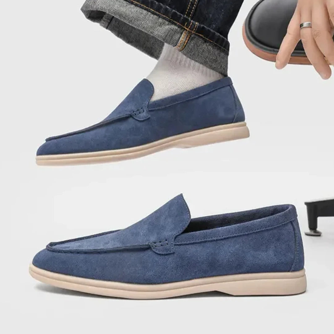 Loafer Masculino Suede Premium Azul