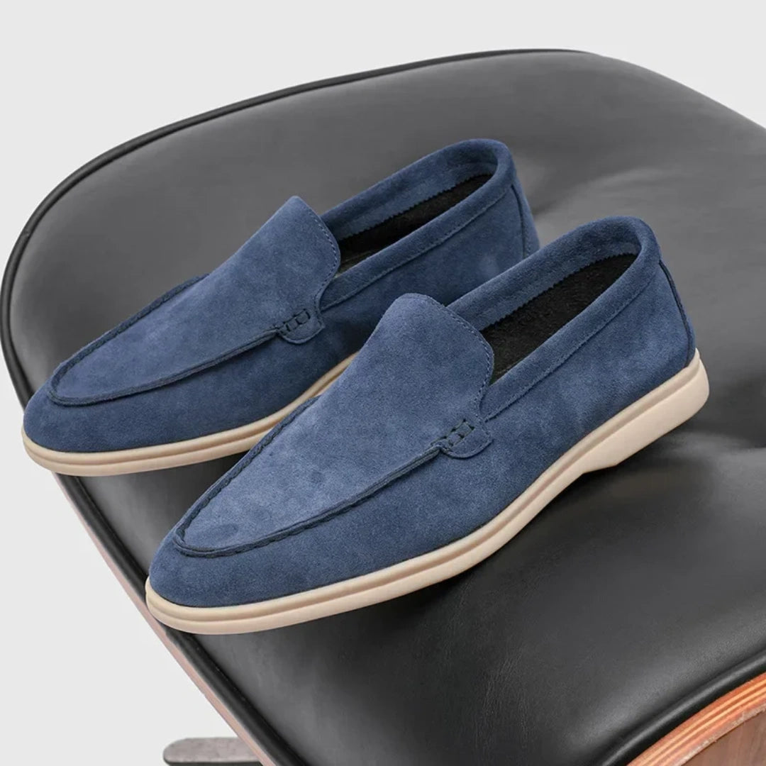 Loafer Masculino Suede Premium Azul