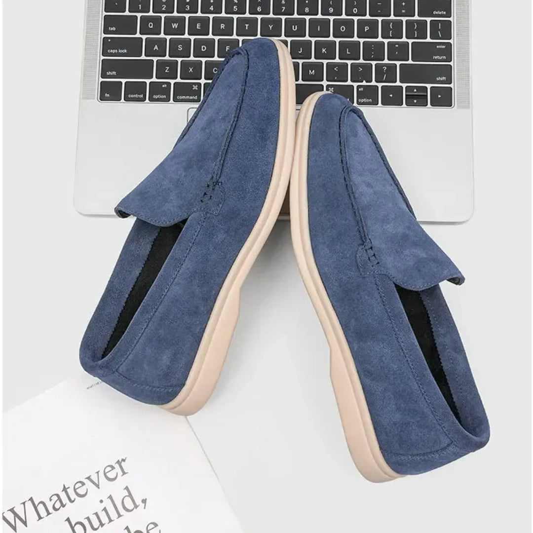 Loafer Masculino Suede Premium Azul