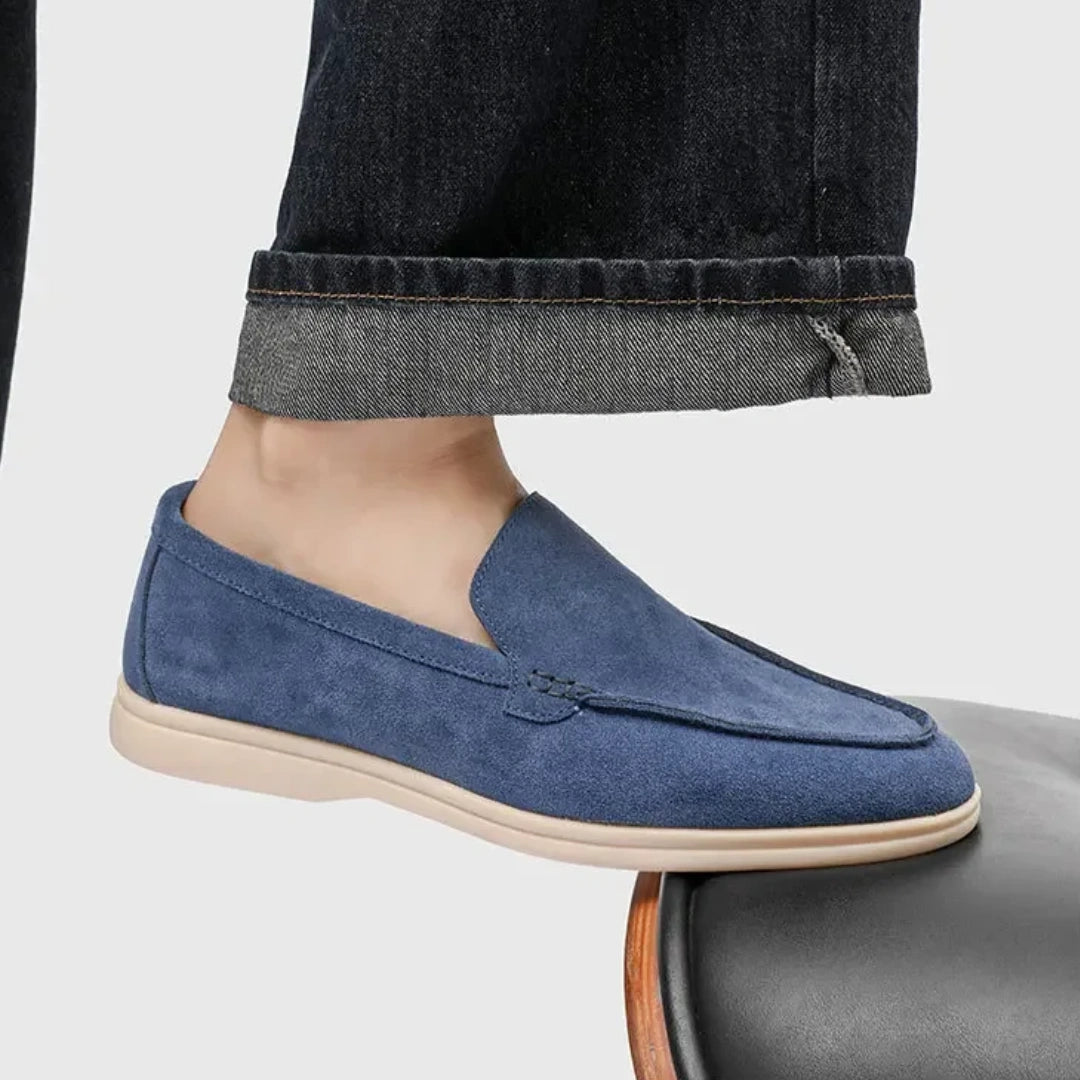 Loafer Masculino Suede Premium Azul