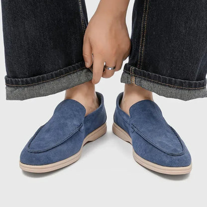 Loafer Masculino Suede Premium Azul