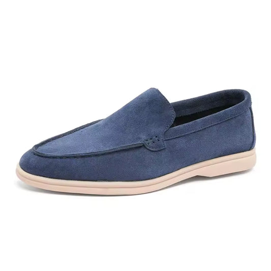Loafer Masculino Suede Premium Azul