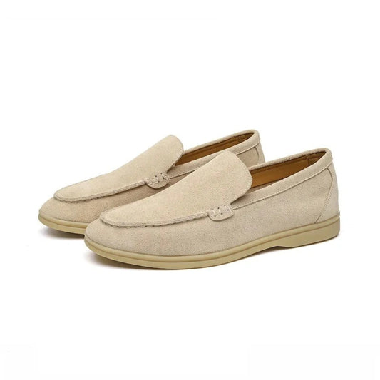Loafer Masculino Suede Premium Bege