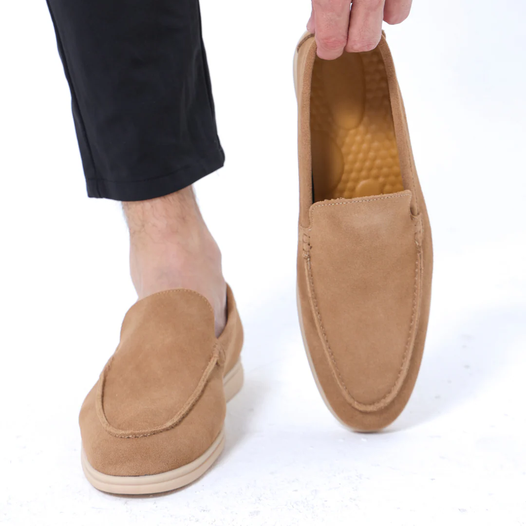 Loafer Masculino Suede Premium Caramelo
