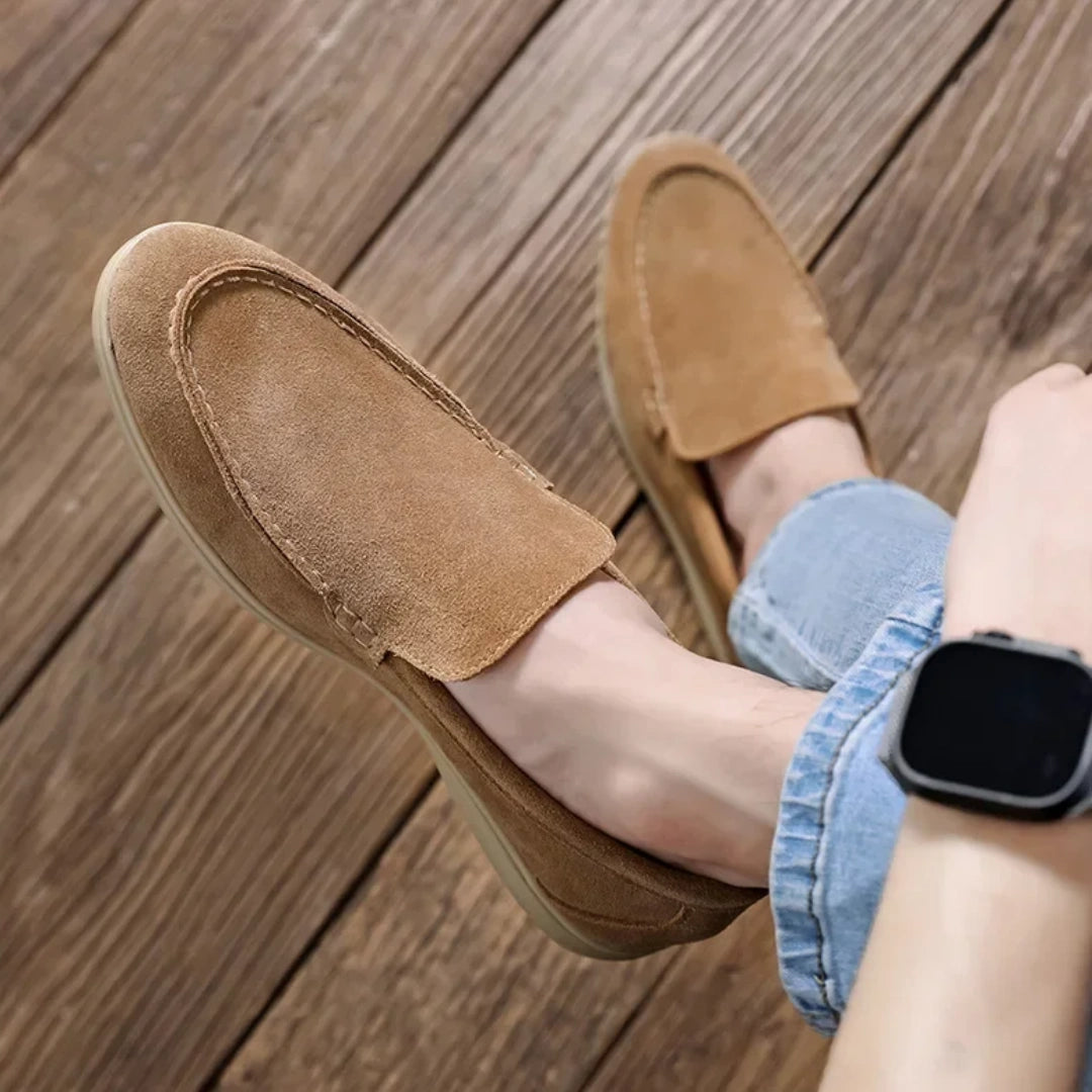 Loafer Masculino Suede Premium Caramelo