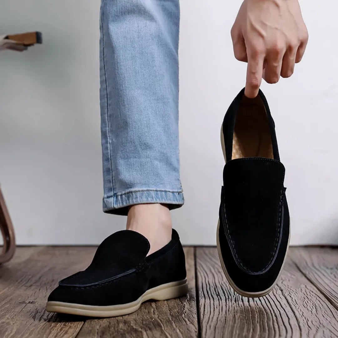 Loafer Masculino Suede Premium Preto