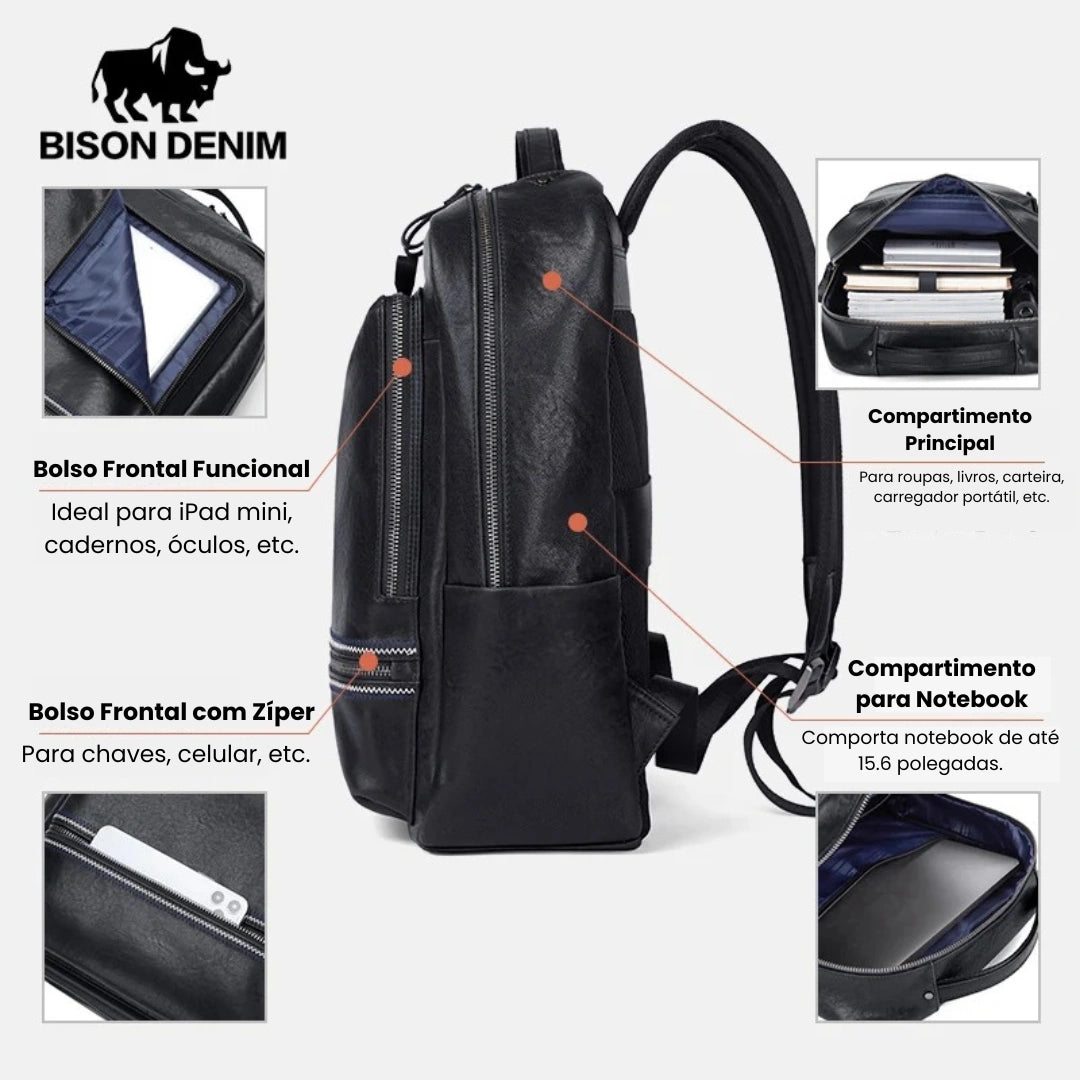 bison denim laptop backpack Mochila Masculina Bison Denim Brentwood | Frete Grátis
